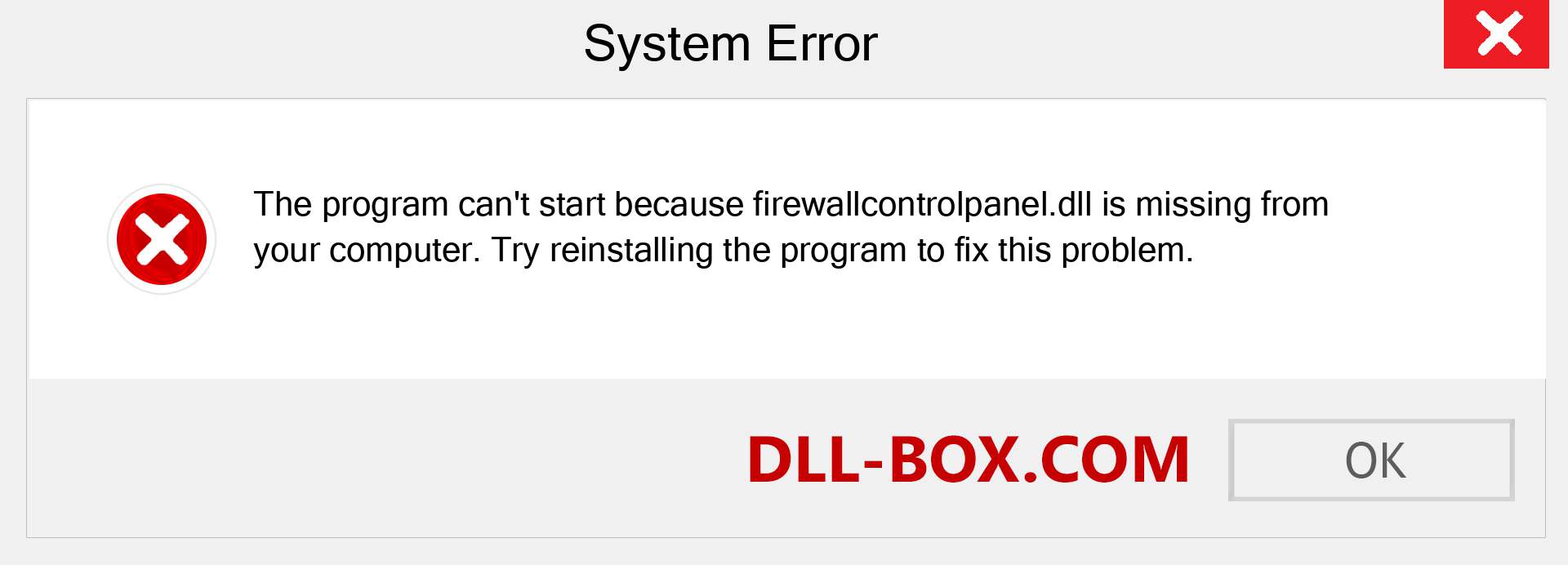  firewallcontrolpanel.dll file is missing?. Download for Windows 7, 8, 10 - Fix  firewallcontrolpanel dll Missing Error on Windows, photos, images